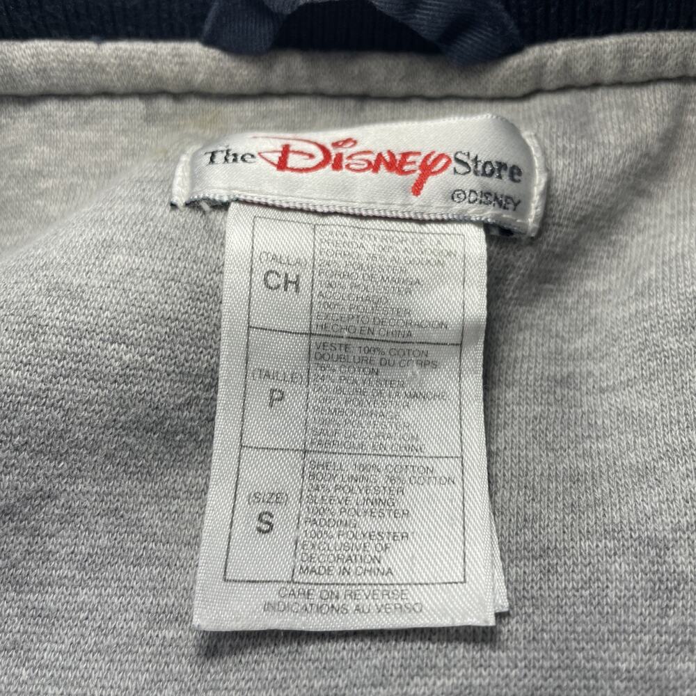 Disney Pooh Jacket Bomber Blue Snap Zip Bear Essentials Embroidered Vintage sz S - Picture 11 of 16